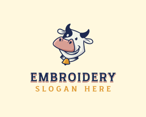 Cow Dairy Livestock logo design