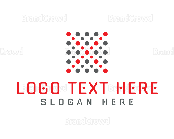 Tech Dots Letter X Logo
