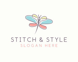 Dressmaker - Dressmaking Sewing Needle logo design