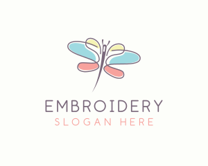 Dressmaking Sewing Needle logo design