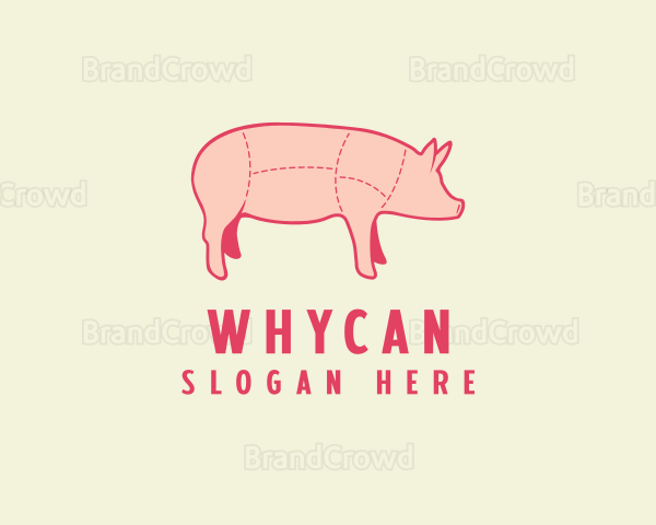 Pig Butcher Meat Logo