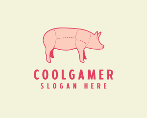 Pig Butcher Meat Logo