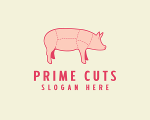 Butcher - Pig Butcher Meat logo design