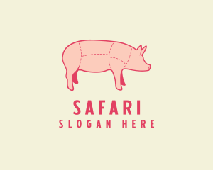 Pork Restaurant - Pig Butcher Meat logo design