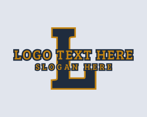 League - University League Lettermark logo design