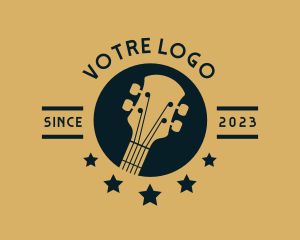 Guitar Music Instrument  Logo