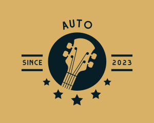 Guitar Music Instrument  Logo