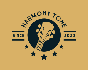 Tone - Guitar Music Instrument logo design