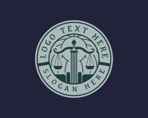 Notary - Legal Court Law logo design