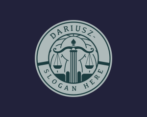 Legal Court Law Logo