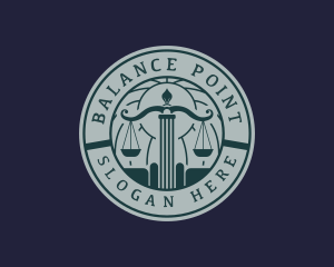 Legal Court Law logo design