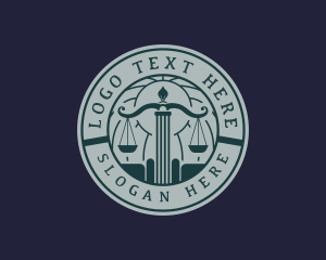 Legal Court Law Logo