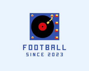 Recording Studio - Retro Vinyl Player logo design