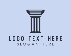 Ancient - Ancient Blue Column logo design