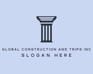 Court House - Ancient Column Builder logo design