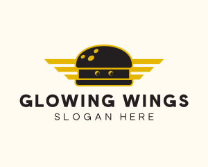 Aviation Wing Burger logo design