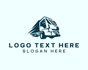 Forwarding - Delivery Truck Express logo design