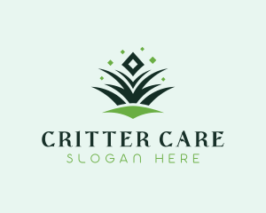 Diamond Grass Lawn Care logo design