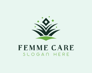 Diamond Grass Lawn Care logo design