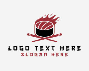 Dining - Flame Sushi Restaurant logo design