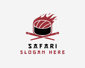 Restaurant - Flame Sushi Restaurant logo design