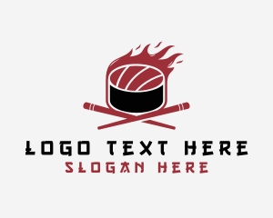 Flame Sushi Restaurant Logo