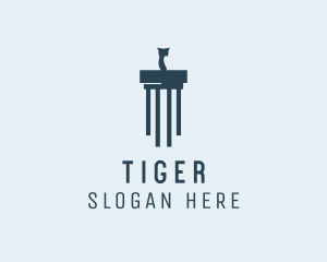 Legal Owl Column Financing logo design