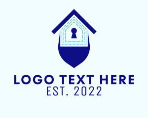 Blue - Shield Home Surveillance logo design