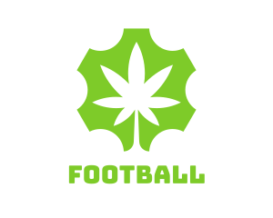 Smoke - Green Cog Marijuana logo design