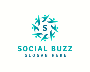 People Group Social Community logo design