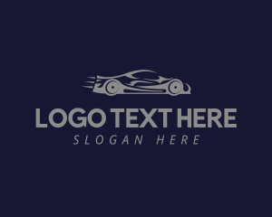 Garage - Speed Racing Car logo design