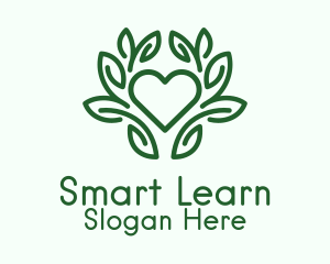 Green Plant Heart  Logo