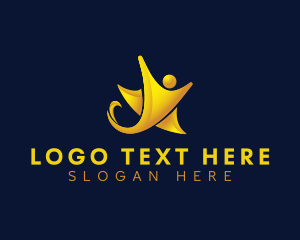 Giving - Star Leadership Volunteer logo design