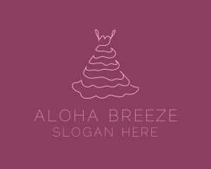 Pink Feminine Dress logo design