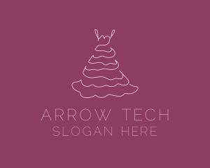 Pink Feminine Dress logo design