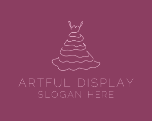 Pink Feminine Dress logo design