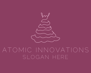 Pink Feminine Dress logo design