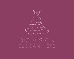 Pink Feminine Dress logo design