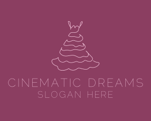 Pink Feminine Dress logo design