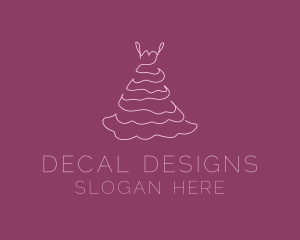 Pink Feminine Dress logo design