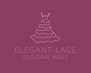 Pink Feminine Dress logo design