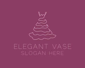 Pink Feminine Dress logo design