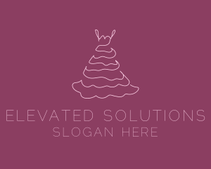 Pink Feminine Dress logo design