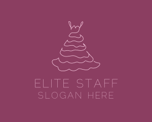 Pink Feminine Dress logo design