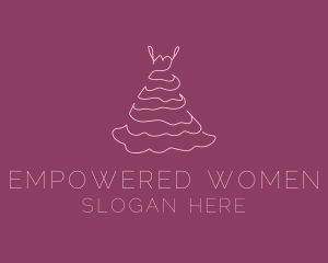 Pink Feminine Dress logo design