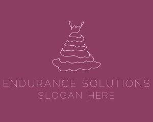 Pink Feminine Dress logo design