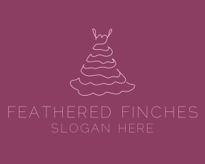 Pink Feminine Dress logo design