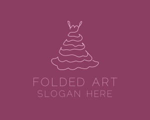 Pink Feminine Dress logo design