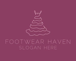 Pink Feminine Dress logo design