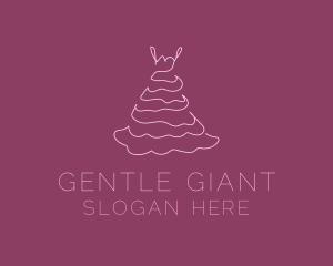 Pink Feminine Dress logo design